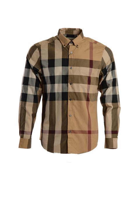 men's burberry button down shirt.